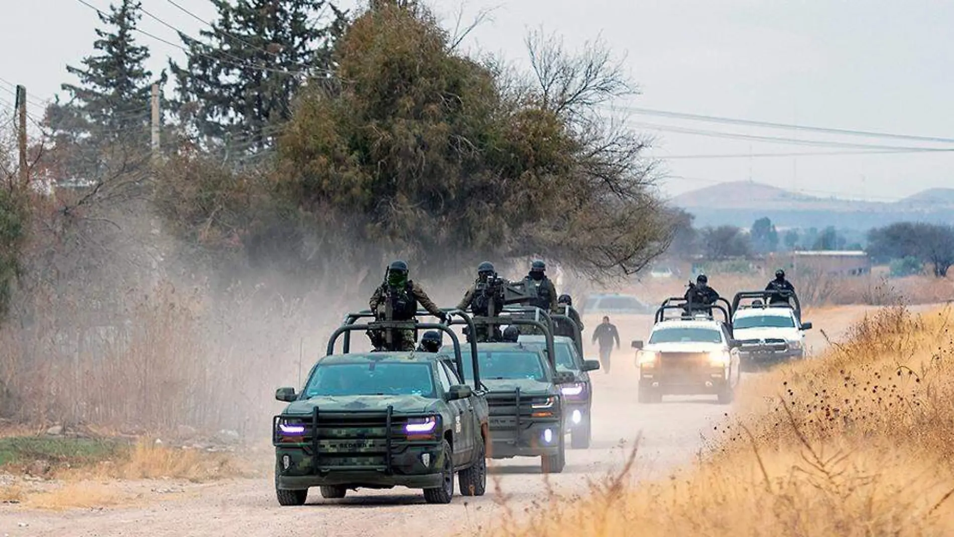 Movilización de elementos del Ejército y Guardia Nacional en el Pardillo III